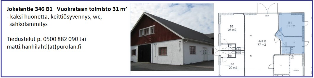 Vuokrattavana toimisto